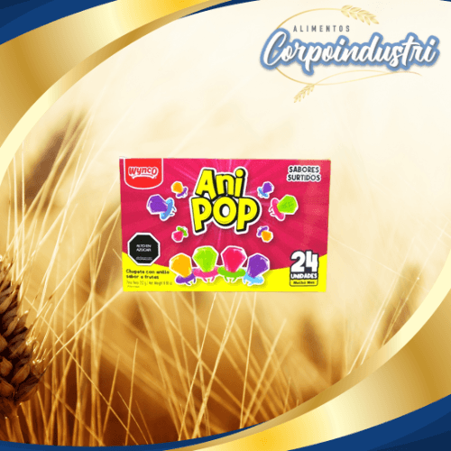 CHUPETA ANI POP 1 DISPLAY 24 UND - Confiteria en Corpoindustri