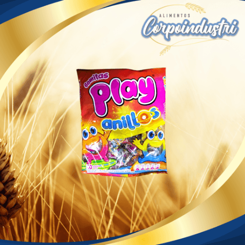 GOMITAS PLAY ANILLO 1 PAQ 50 UND - Confiteria en Corpoindustri